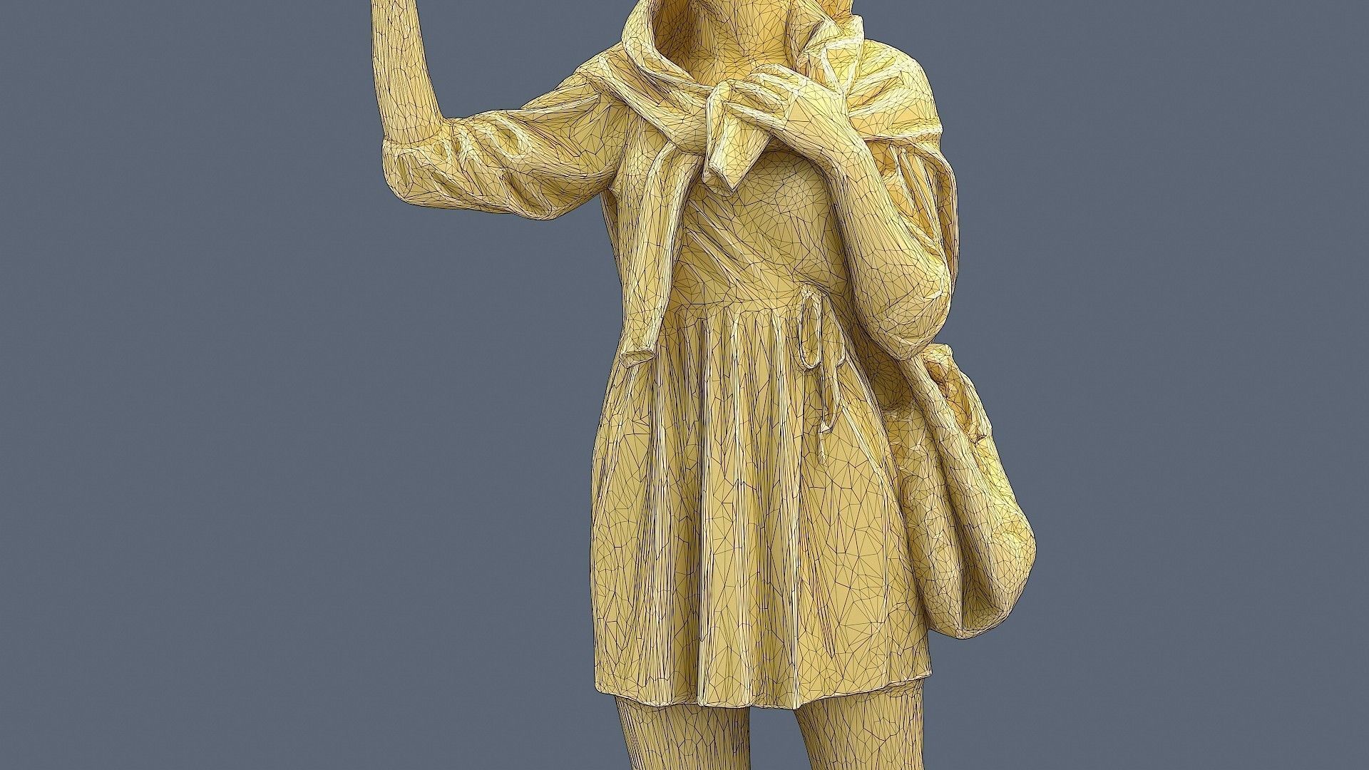 Floral Girl 3D model_19