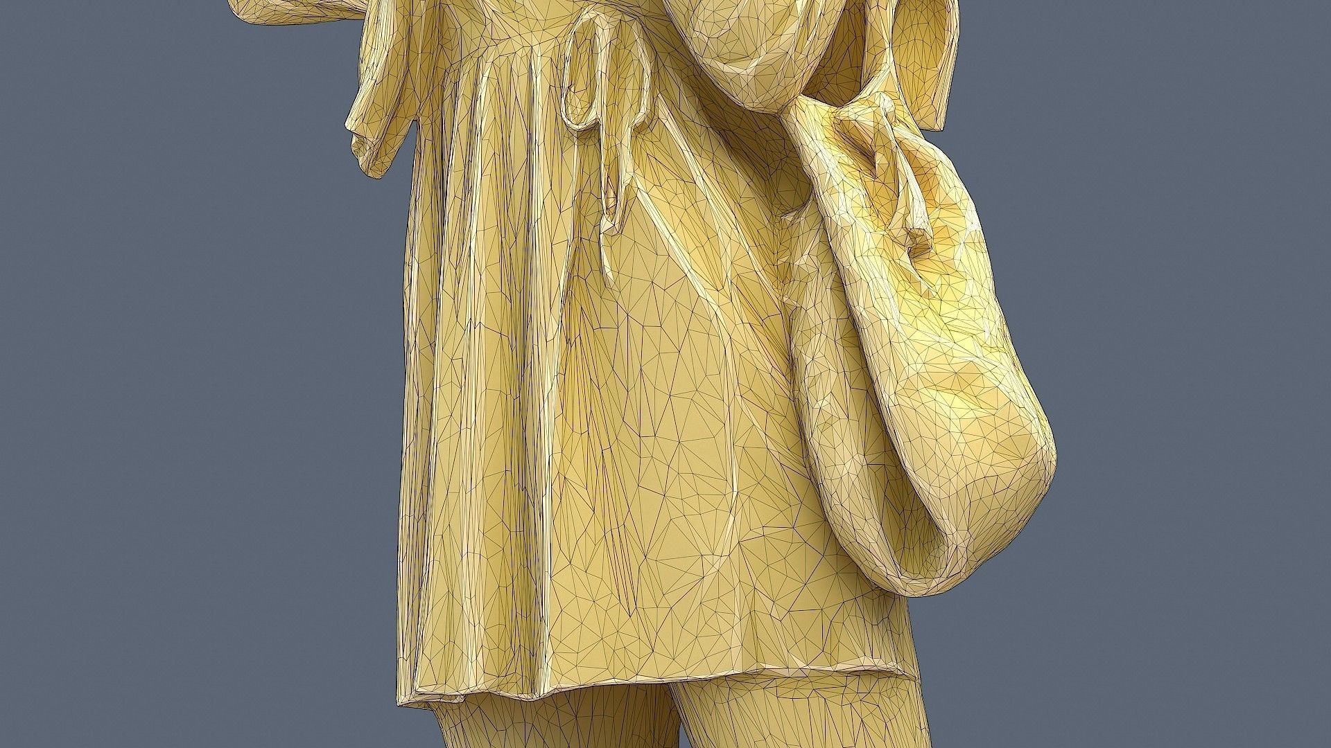 Floral Girl 3D model_13