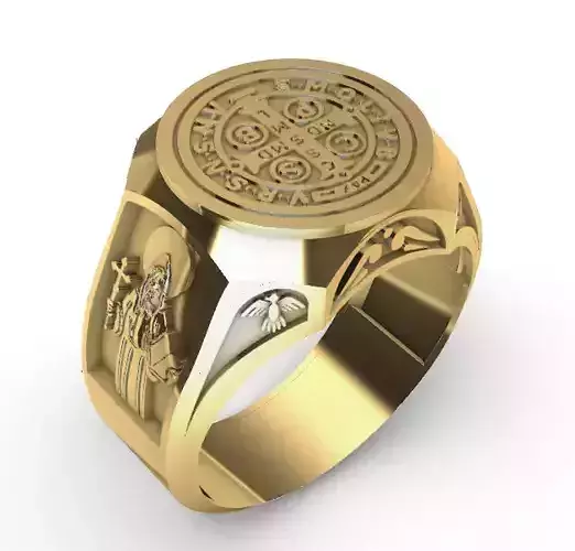 Ring Saint Benedict cross San Benito