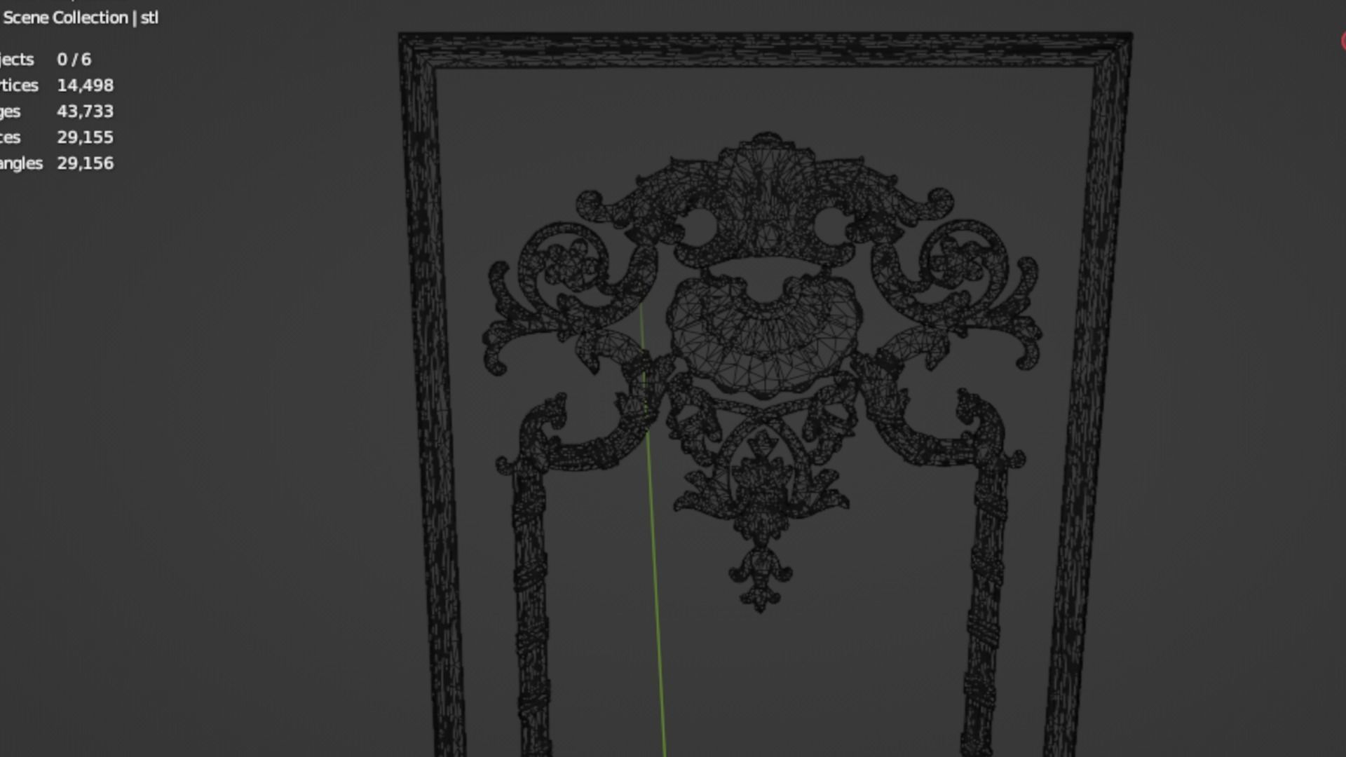 Classic decor ornament 98 3D model_7