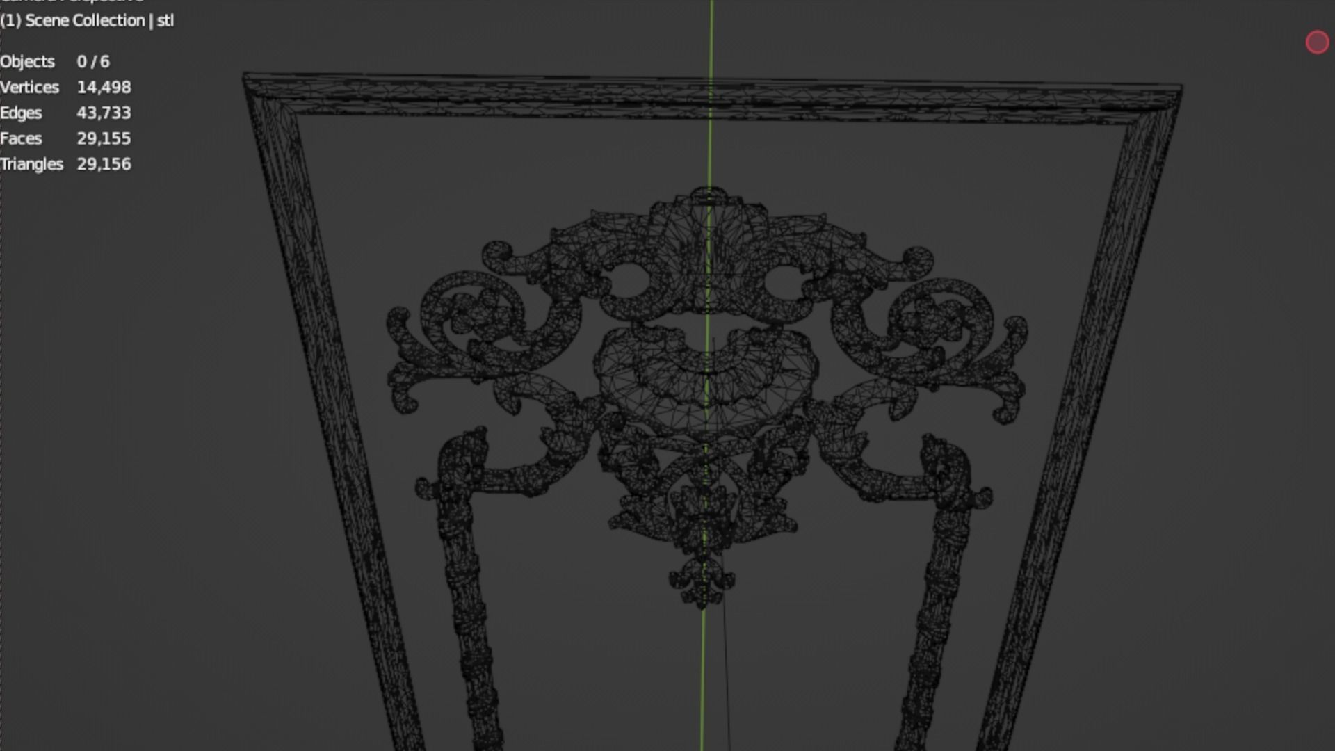 Classic decor ornament 98 3D model_6