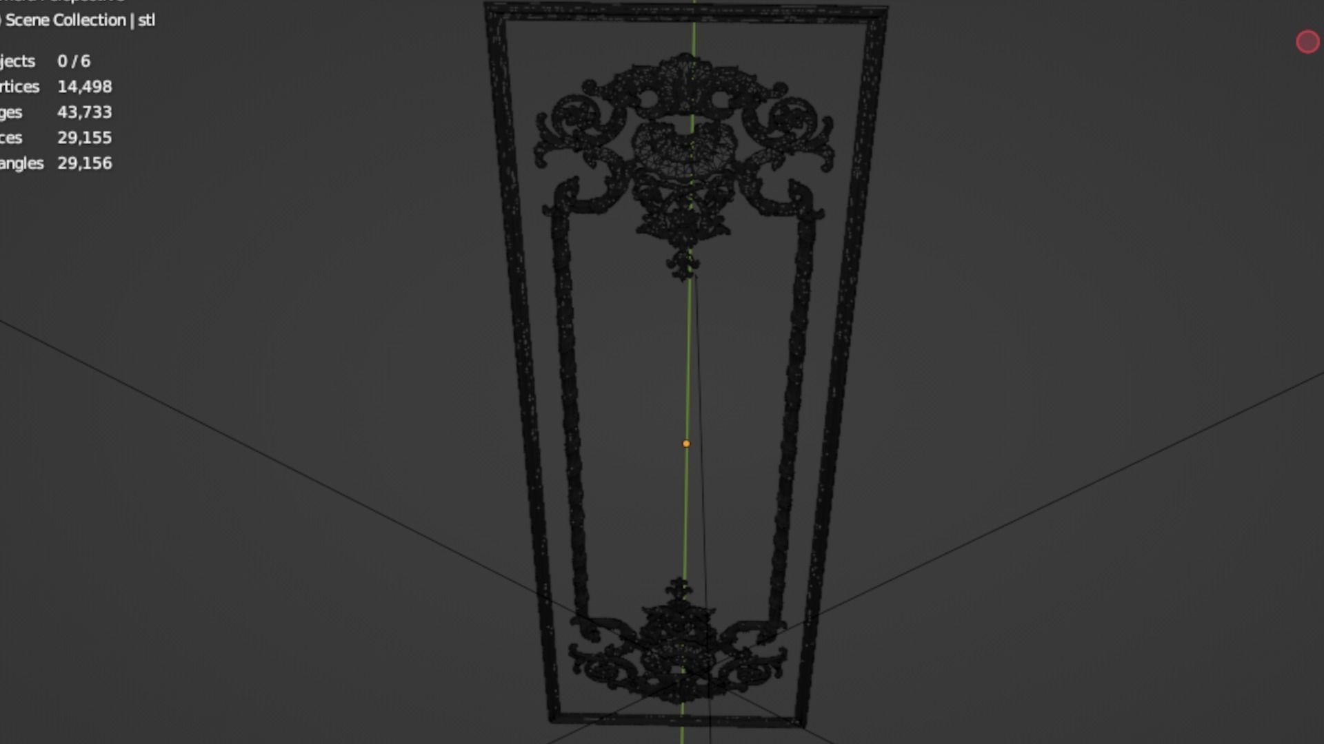 Classic decor ornament 98 3D model_5