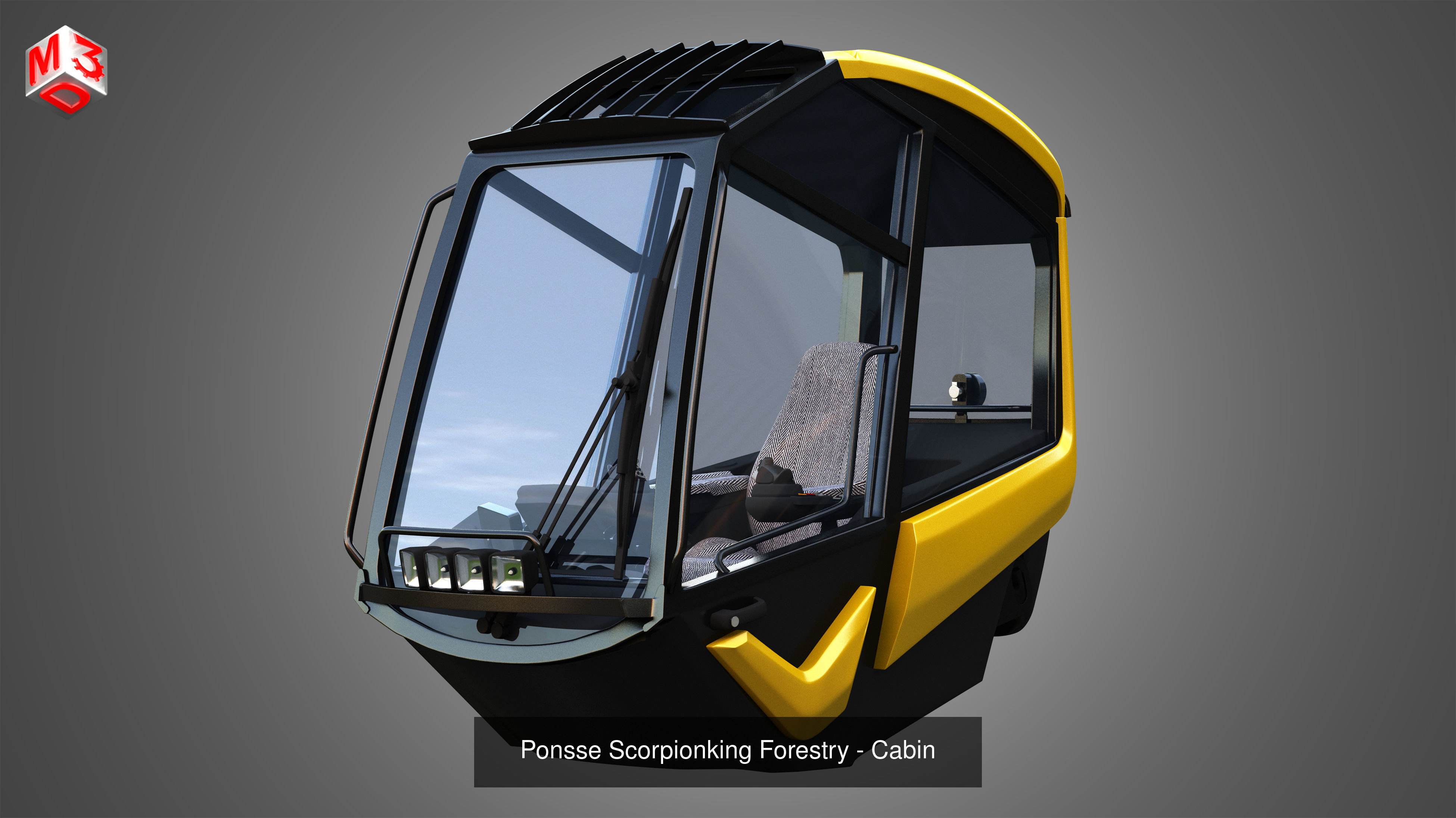 Driving Cabins - 4 in 1 3D Model Collection_3