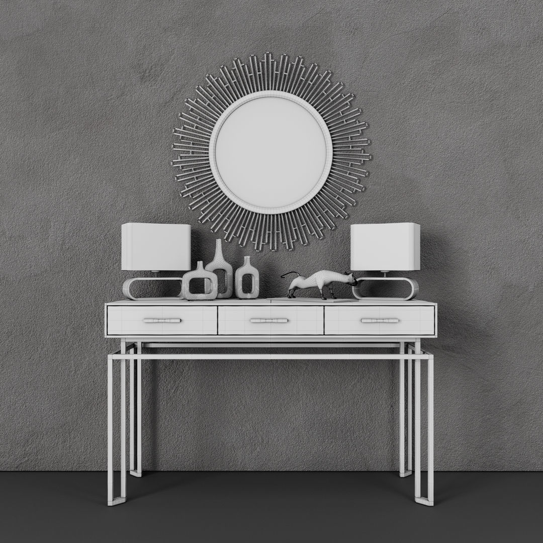 The console from the Italian factory Tosconova Low-poly 3D model_4