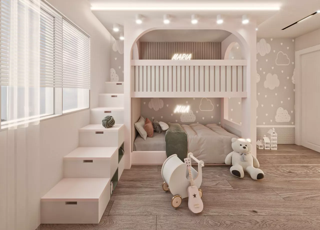 kids bedroom 3D model