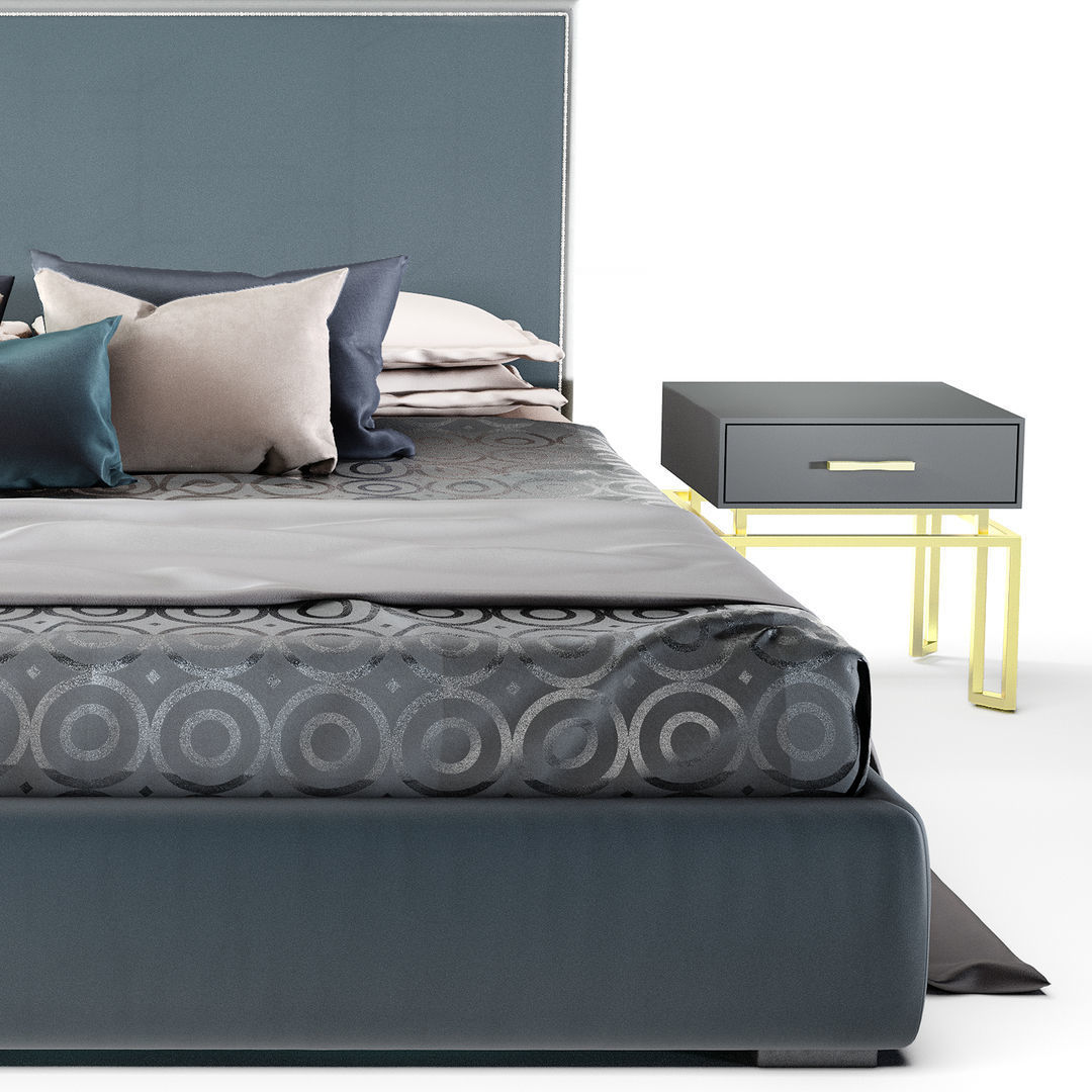 Bed and cabinets from the Italian factory Tosconova 3D model_2