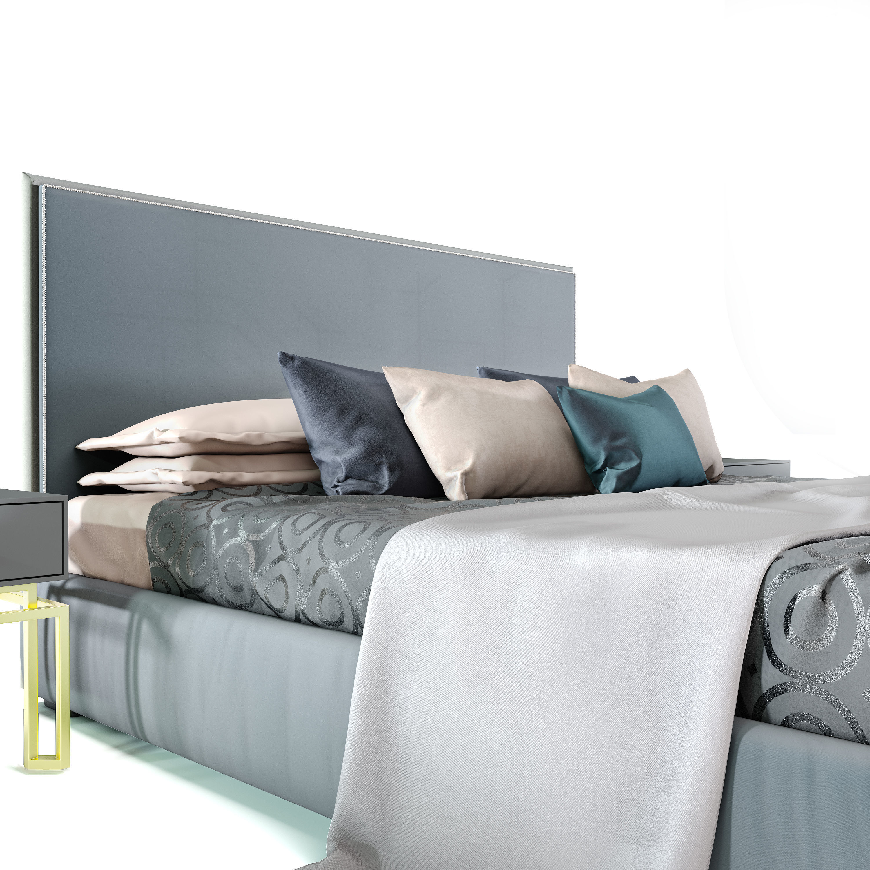 Bed and cabinets from the Italian factory Tosconova 3D model_1