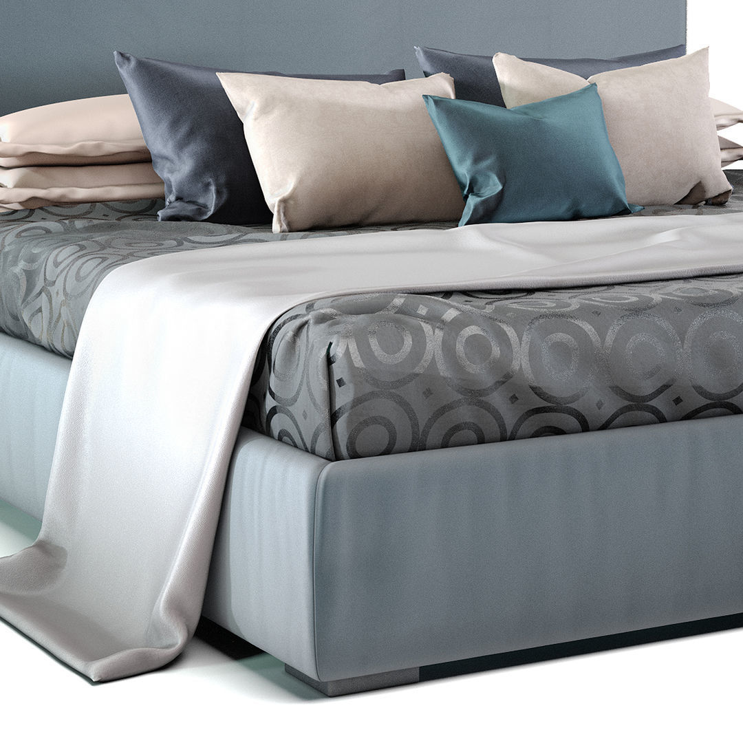 Bed and cabinets from the Italian factory Tosconova 3D model_3