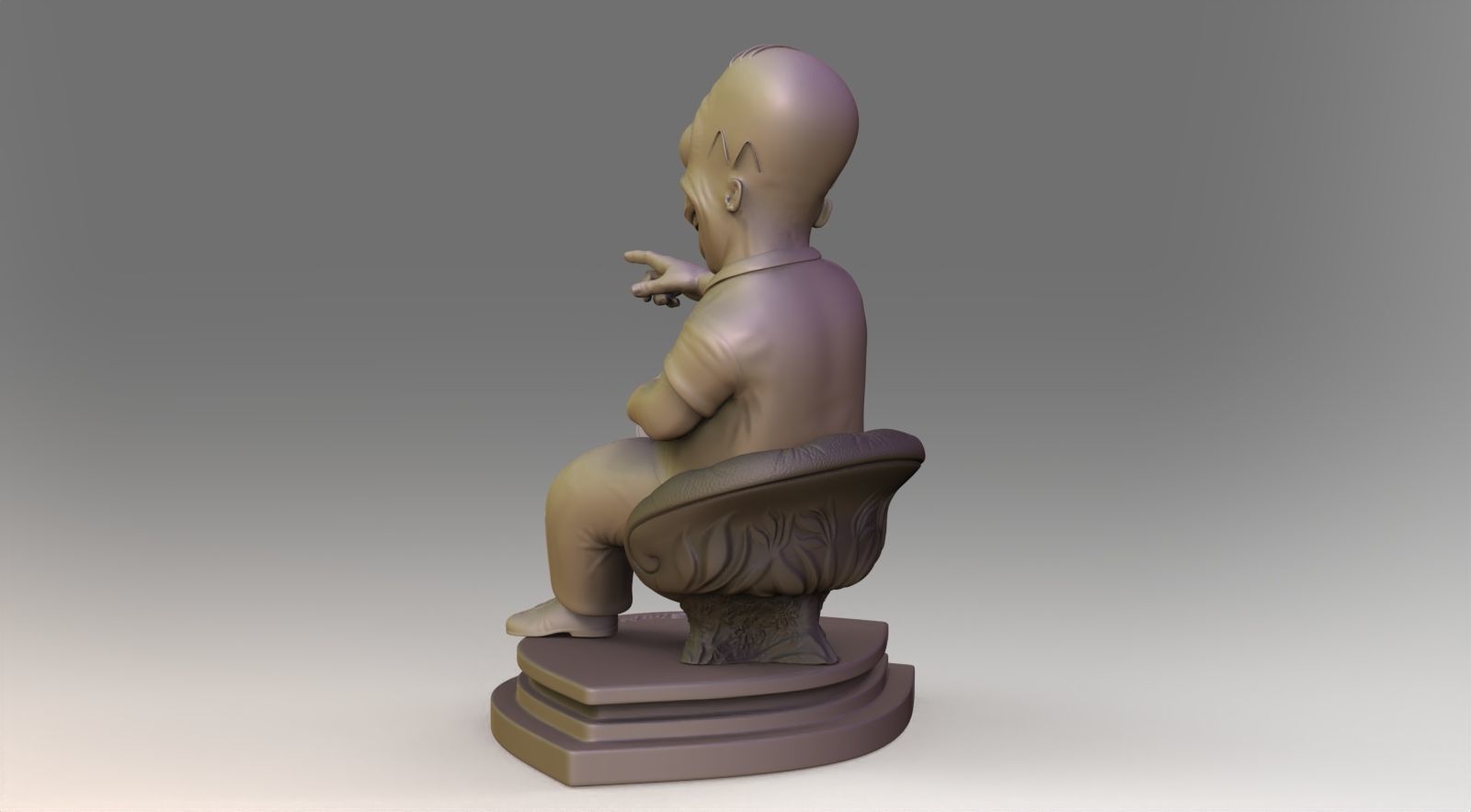 homer jey Simpson Only3DPrint 3D print model_14