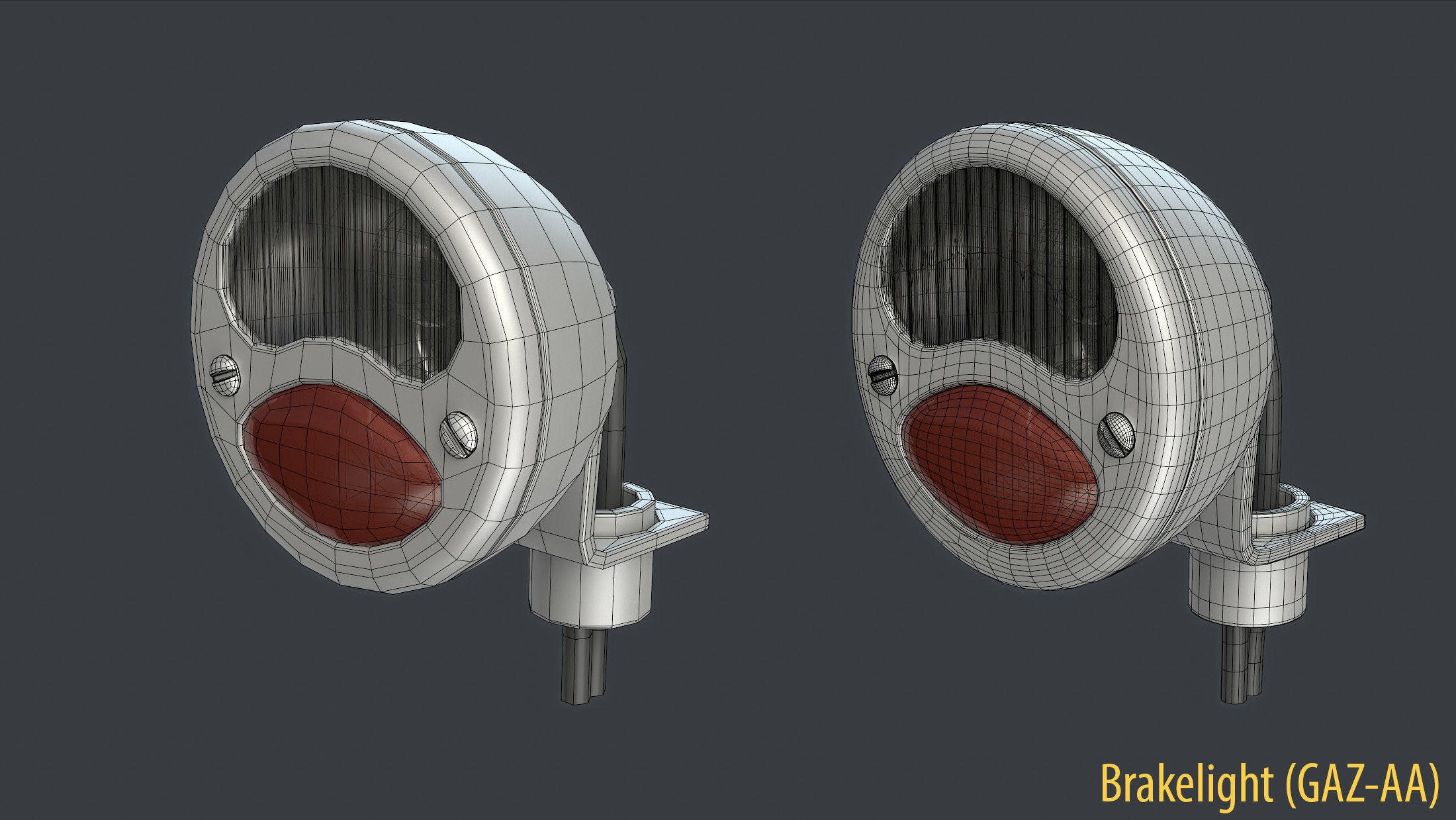 WW2 Soviet Tank External Equipment Set  3D model_36