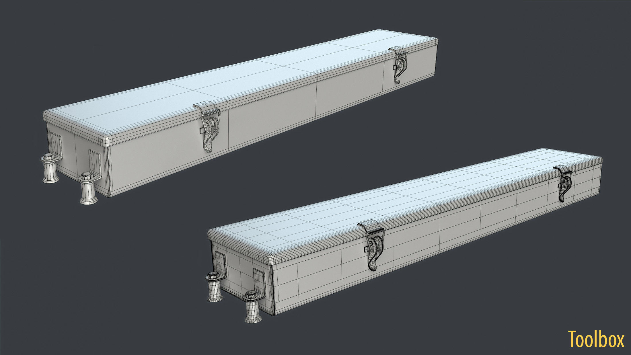 WW2 Soviet Tank External Equipment Set  3D model_18