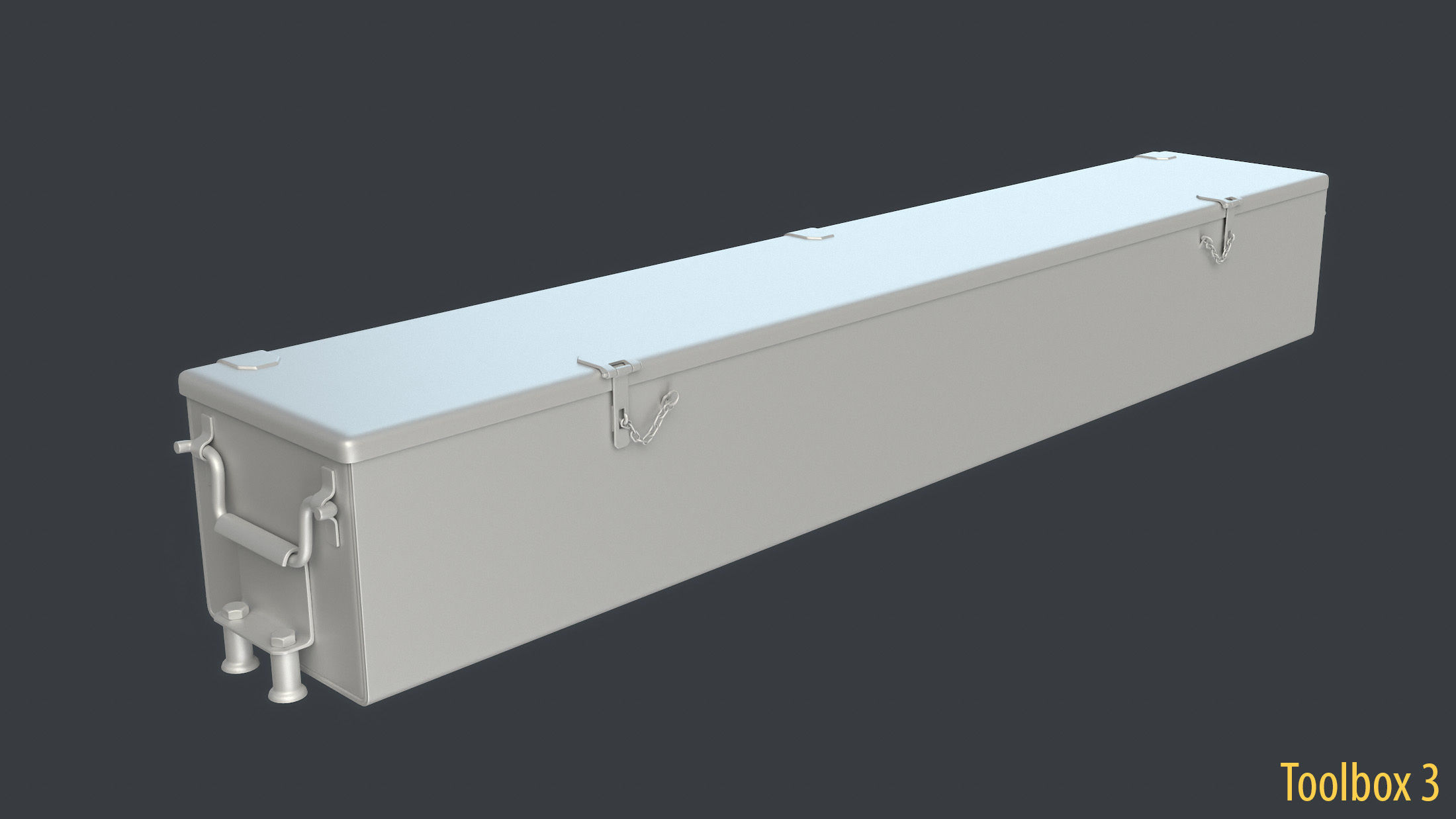 WW2 Soviet Tank External Equipment Set  3D model_22