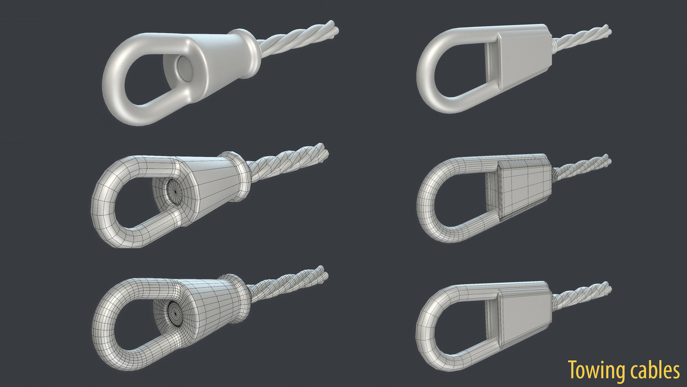 WW2 Soviet Tank External Equipment Set  3D model_24