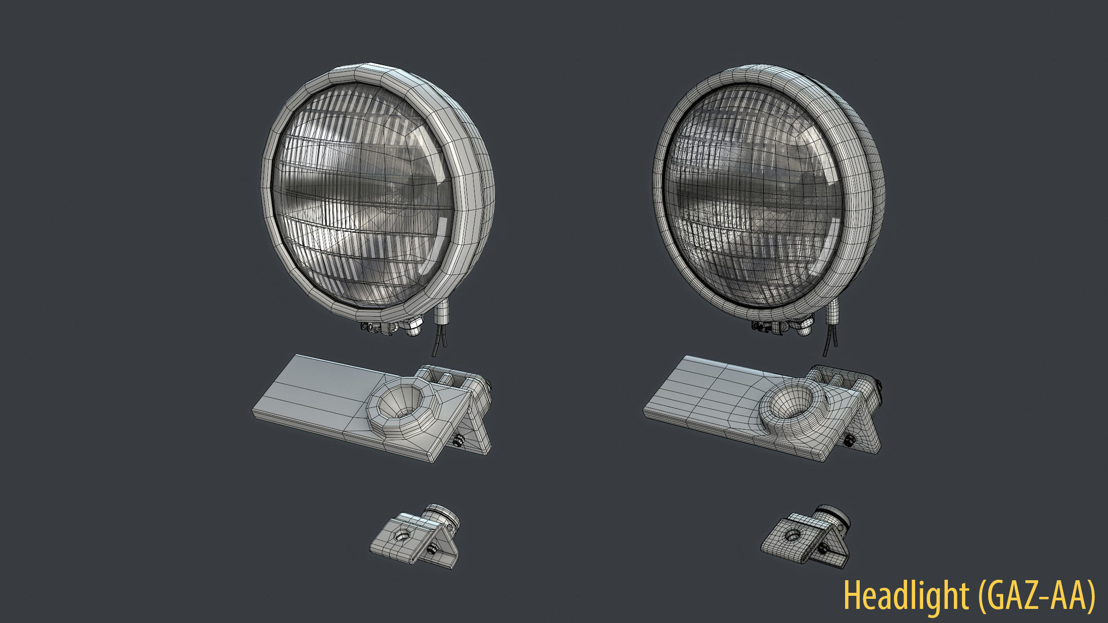 WW2 Soviet Tank External Equipment Set  3D model_34