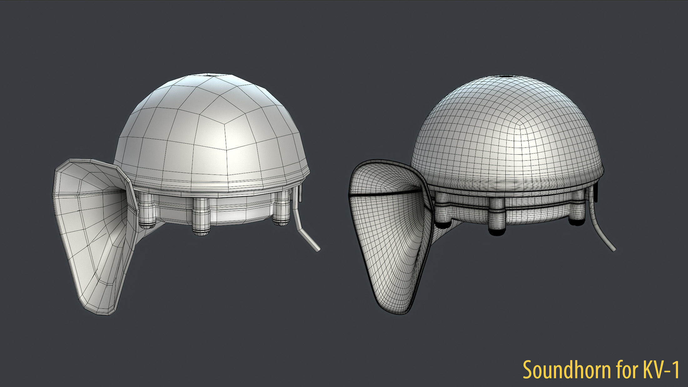 WW2 Soviet Tank External Equipment Set  3D model_40