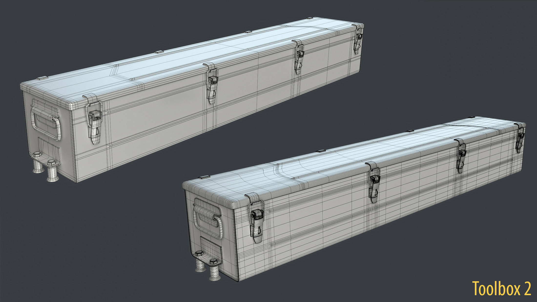 WW2 Soviet Tank External Equipment Set  3D model_21