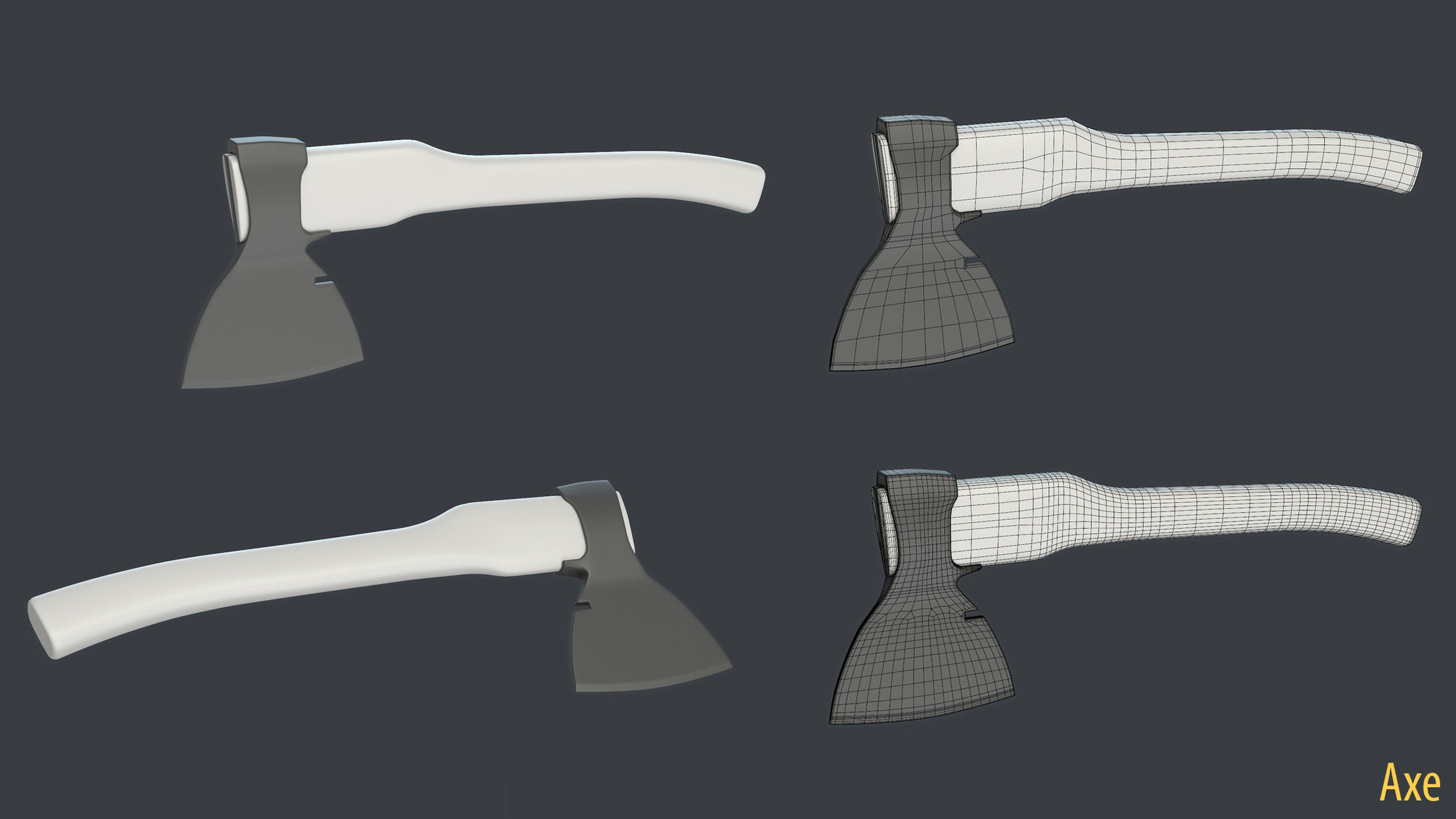 WW2 Soviet Tank External Equipment Set  3D model_9