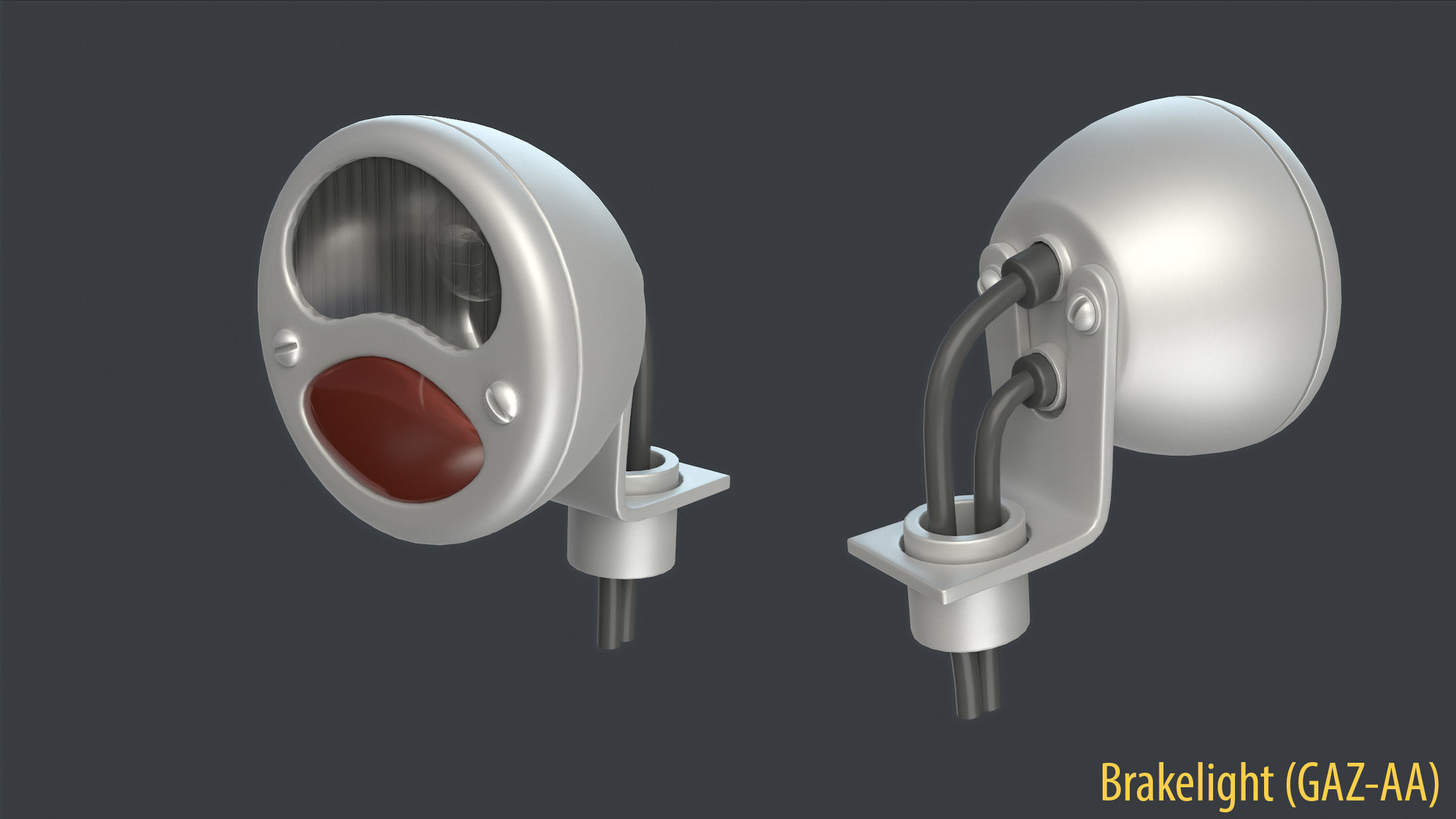 WW2 Soviet Tank External Equipment Set  3D model_35