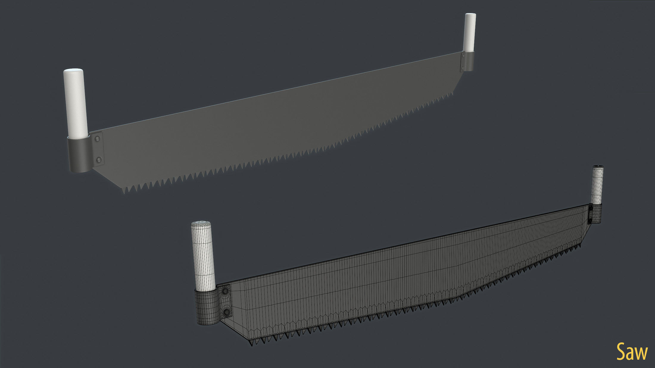 WW2 Soviet Tank External Equipment Set  3D model_12