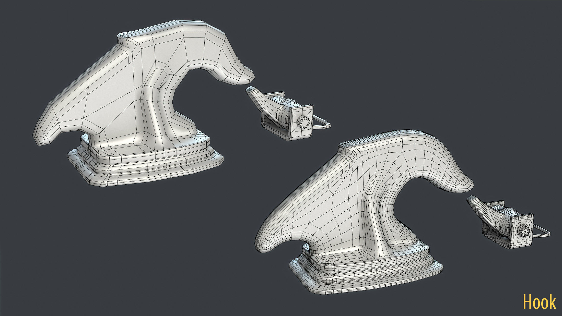 WW2 Soviet Tank External Equipment Set  3D model_28