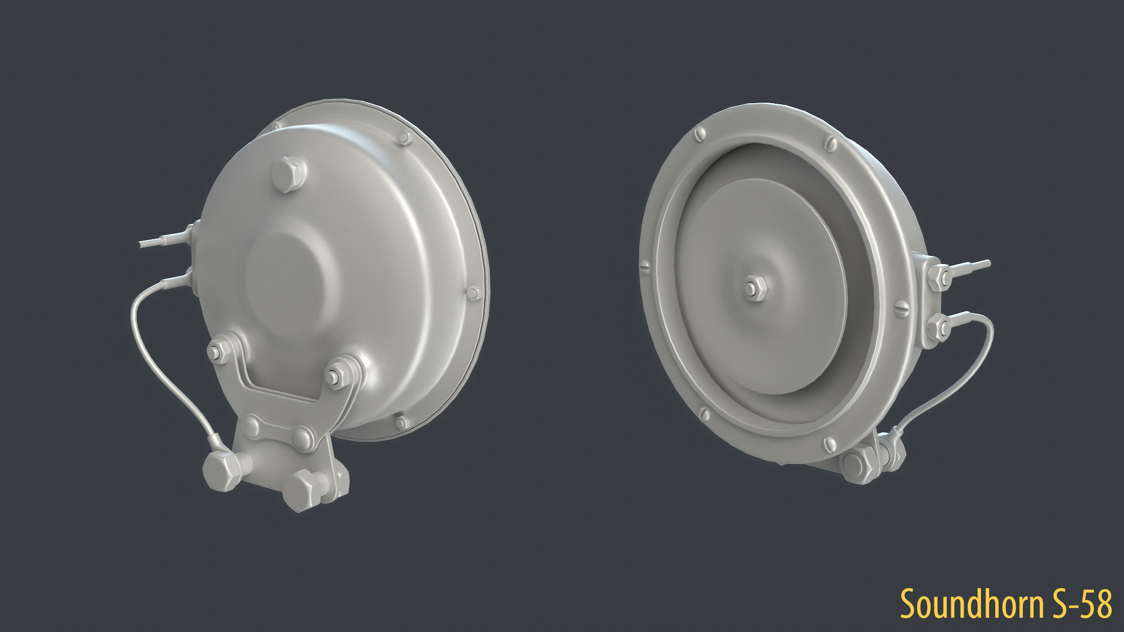 WW2 Soviet Tank External Equipment Set  3D model_41