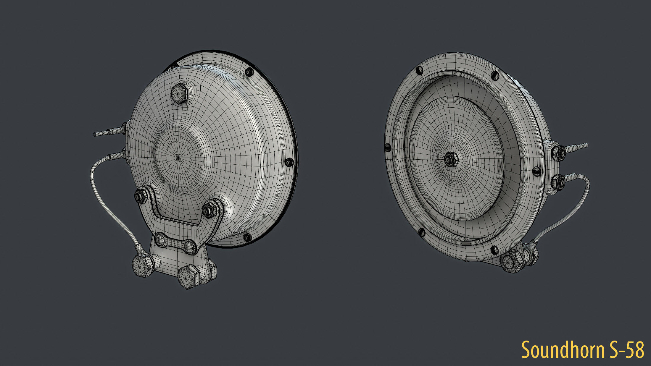WW2 Soviet Tank External Equipment Set  3D model_42