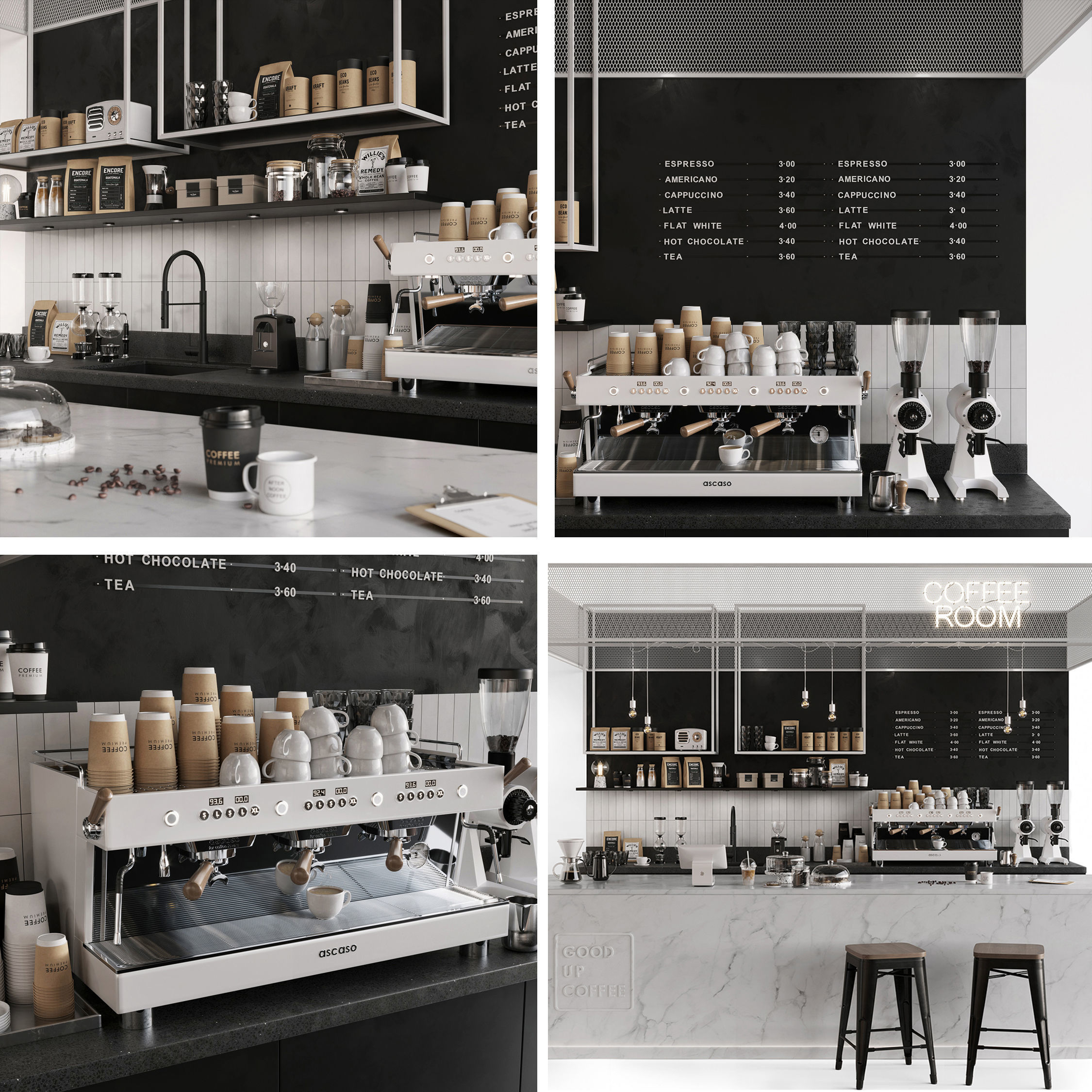 Coffee Shop 3D model_1