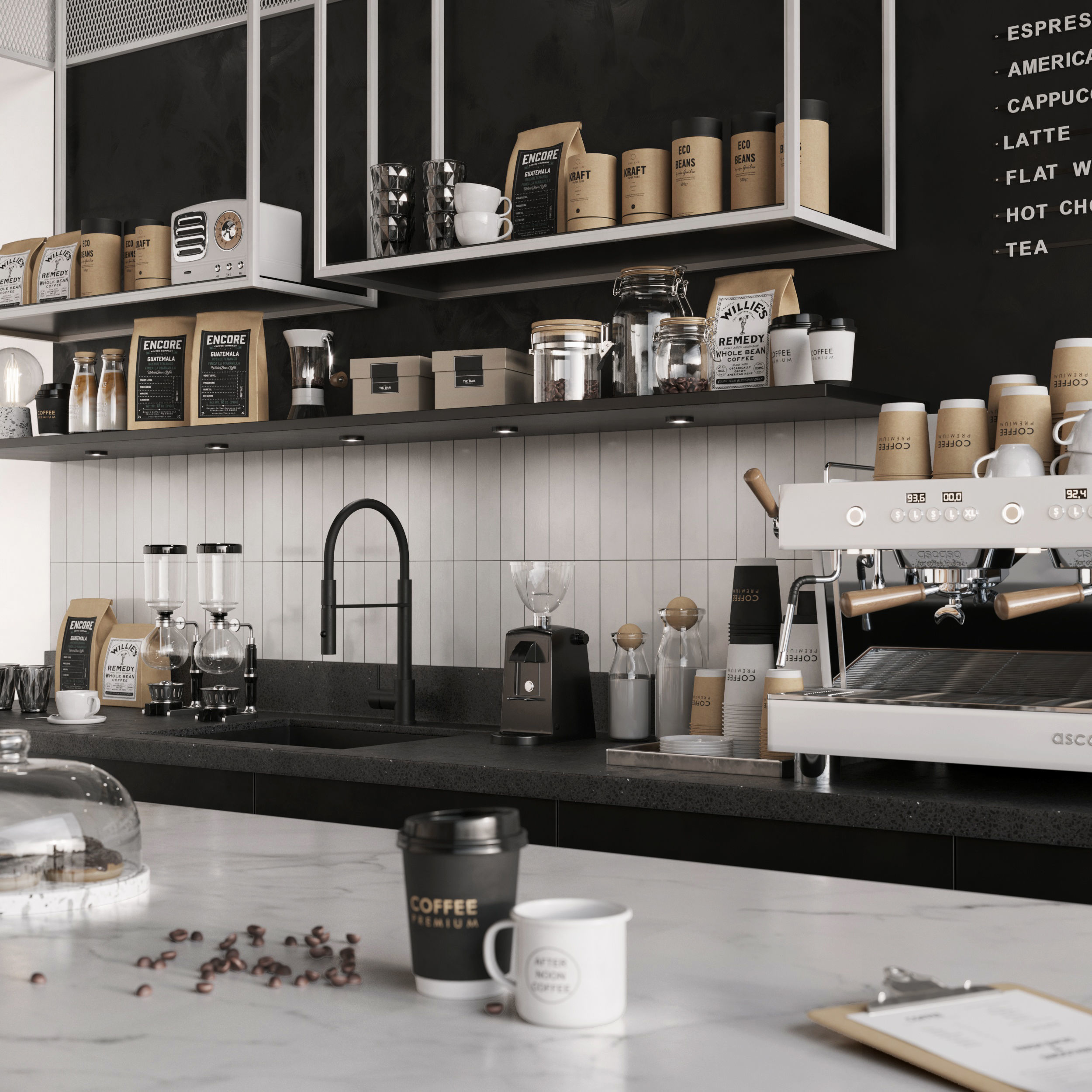 Coffee Shop 3D model_3