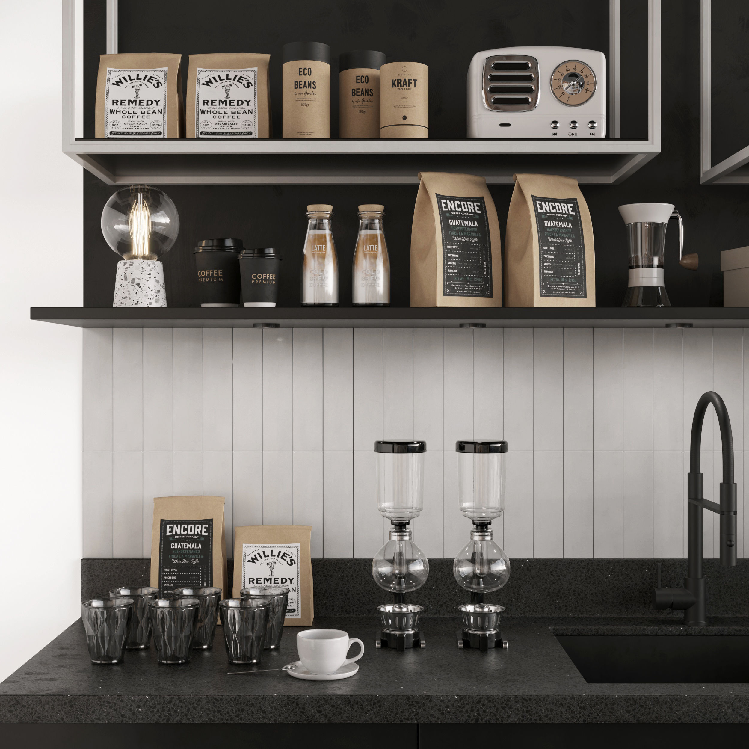 Coffee Shop 3D model_6