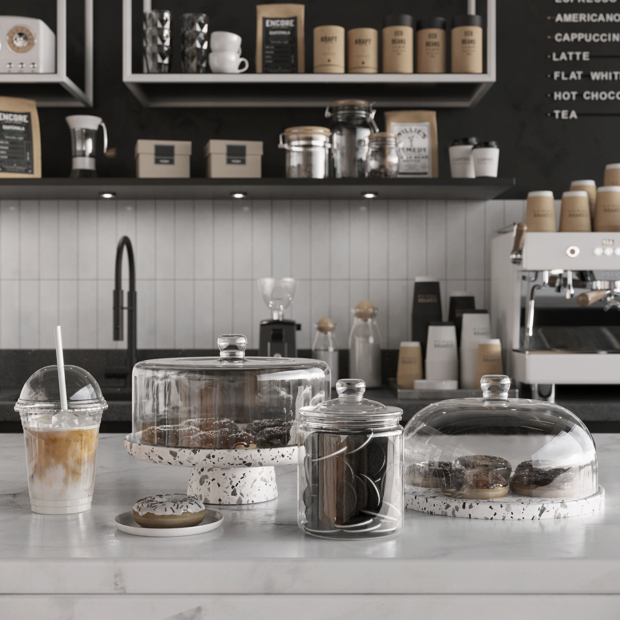 Coffee Shop 3D model_5