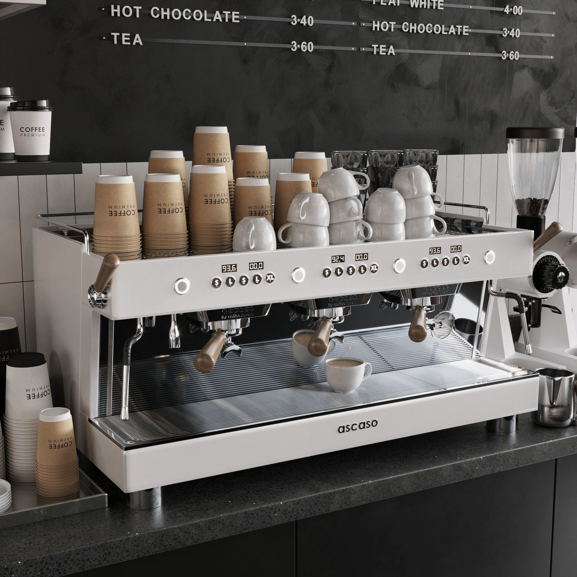 Coffee Shop 3D model_2