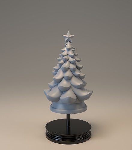 Christmas tree stylized 3D print model