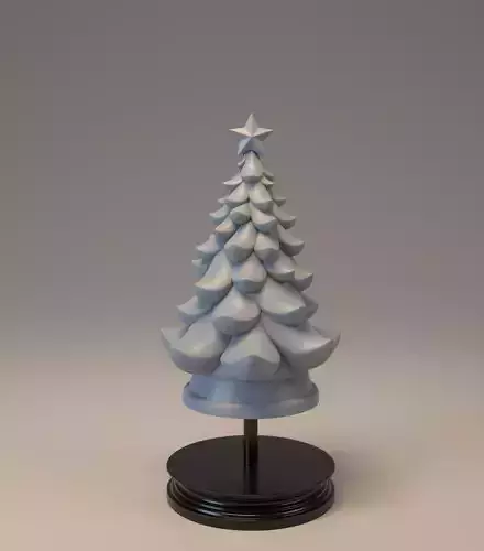 Christmas tree stylized 3D print model