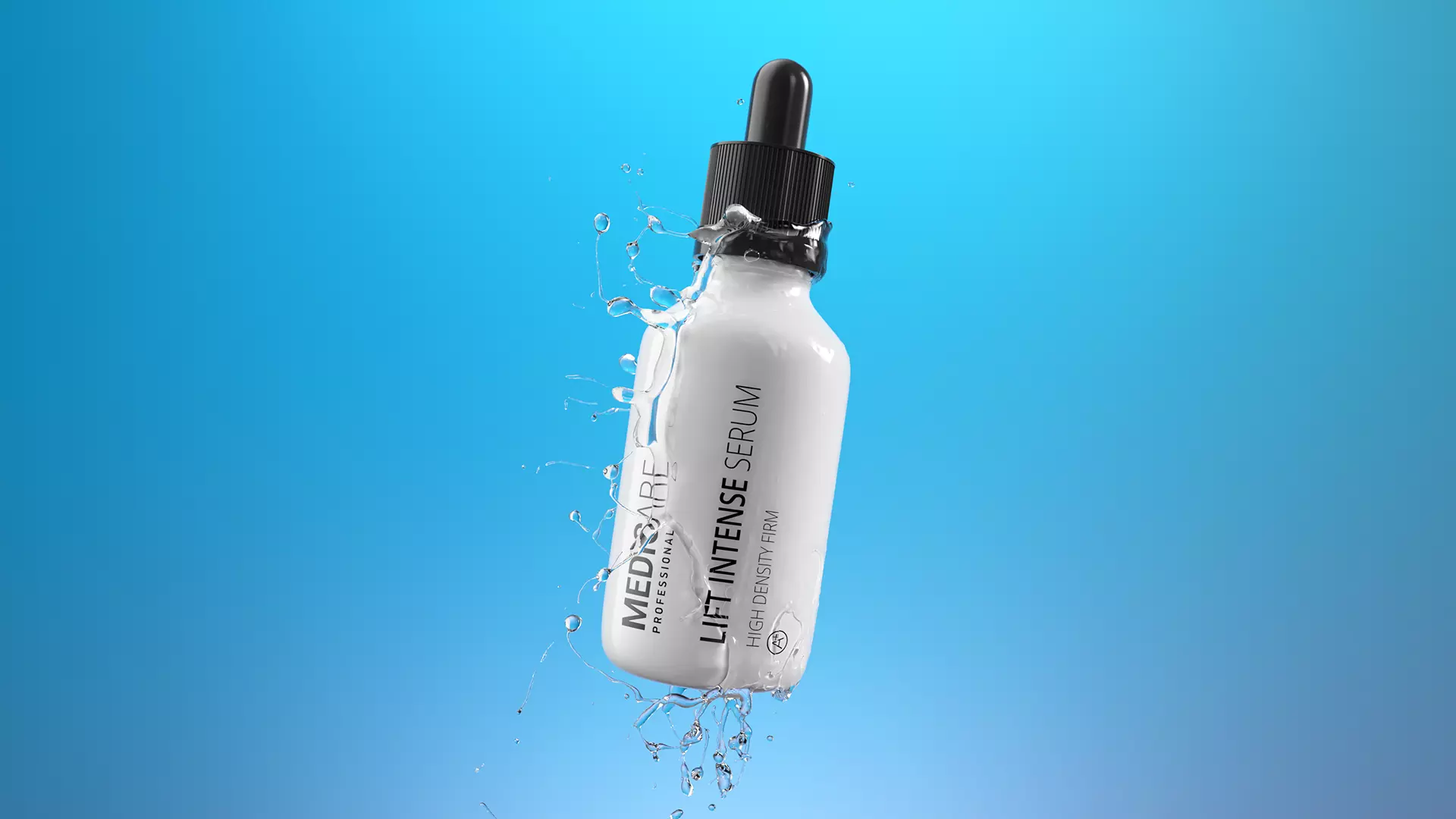 Splash Bottle Animated 3D model_0