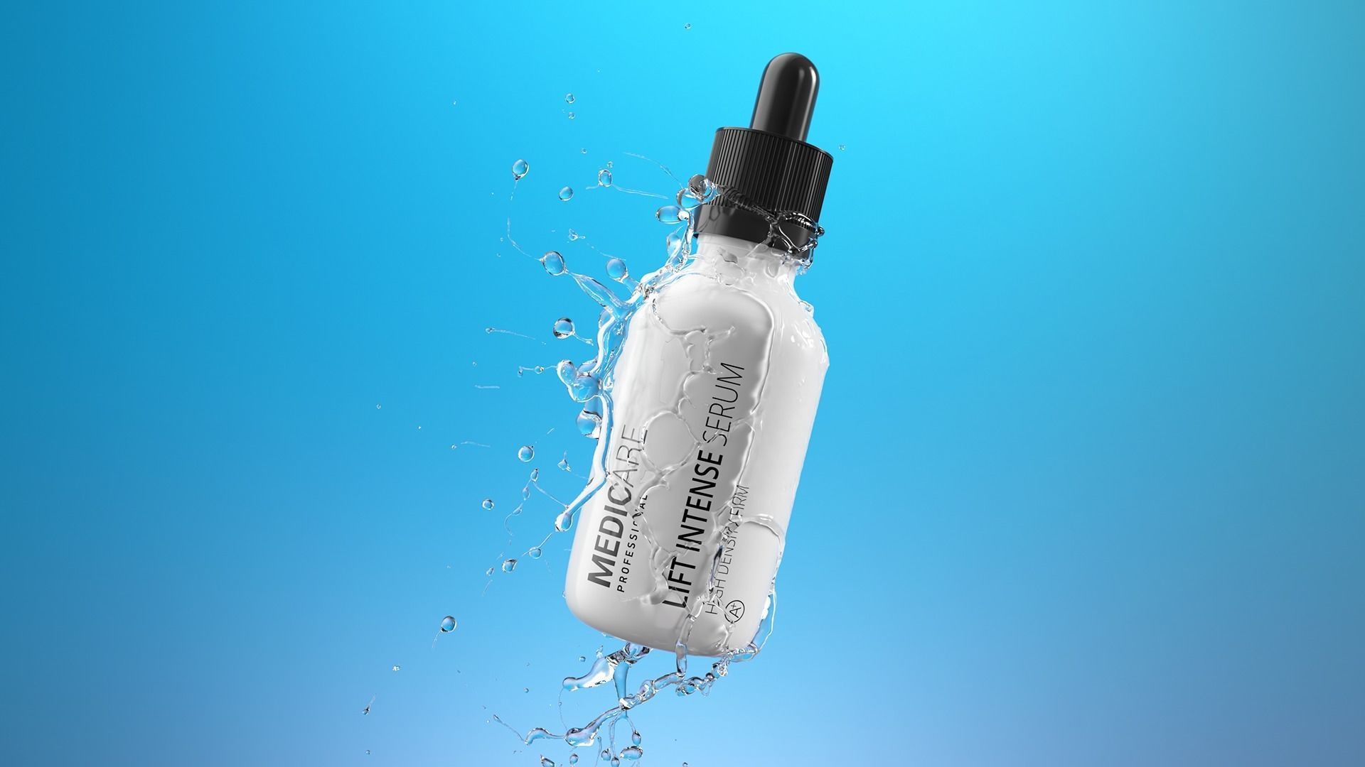 Splash Bottle Animated 3D model_2