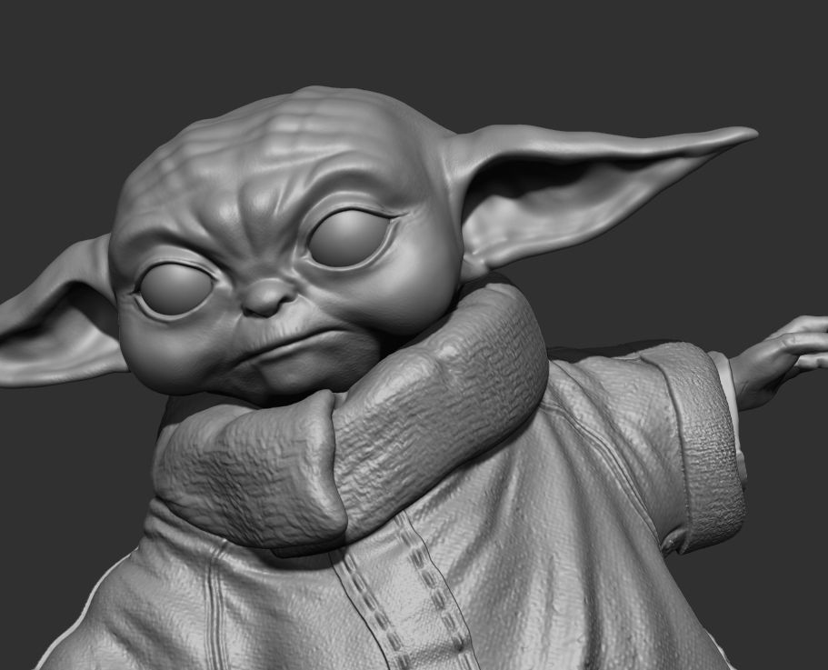 Grogu Training 3D print model_4