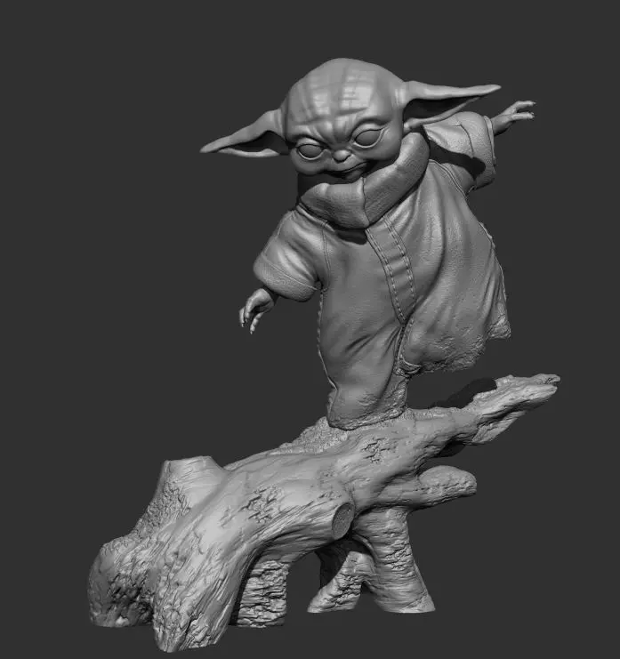 Grogu Training 3D print model_0