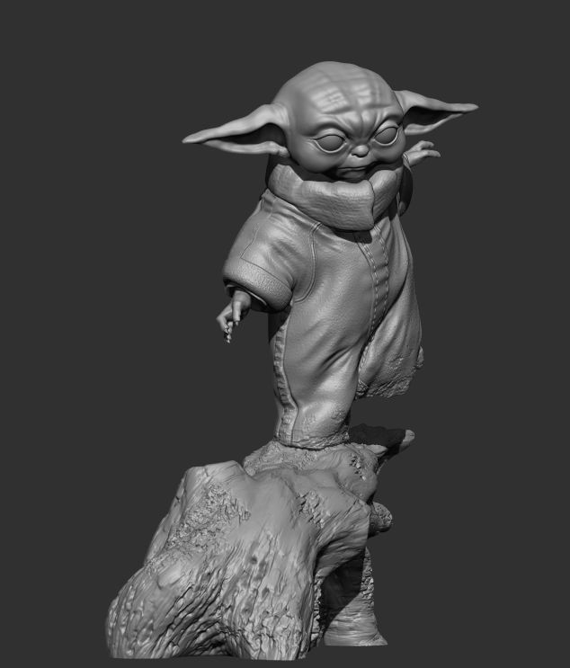 Grogu Training 3D print model_3