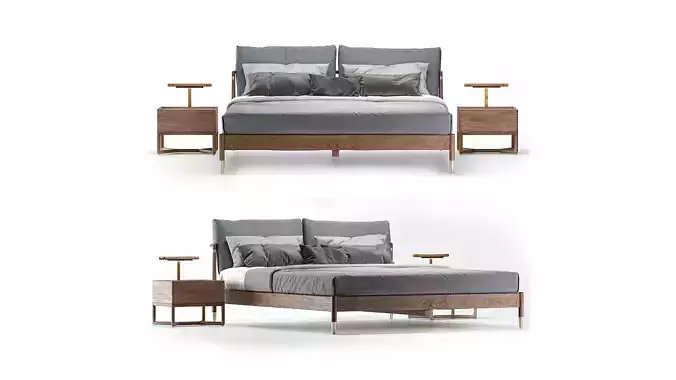 Scandinavian style bed