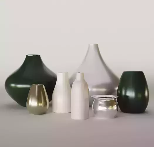 Decorative Vase Set 3D model