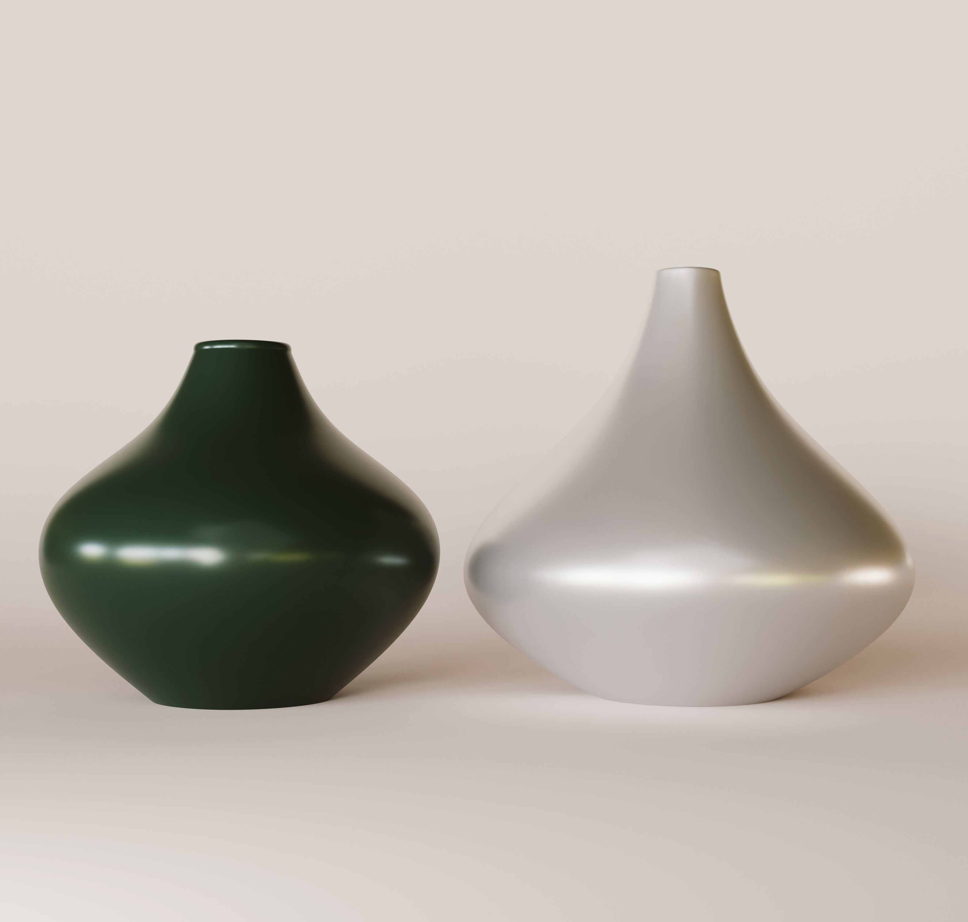Decorative Vase Set 3D model 3D model_5