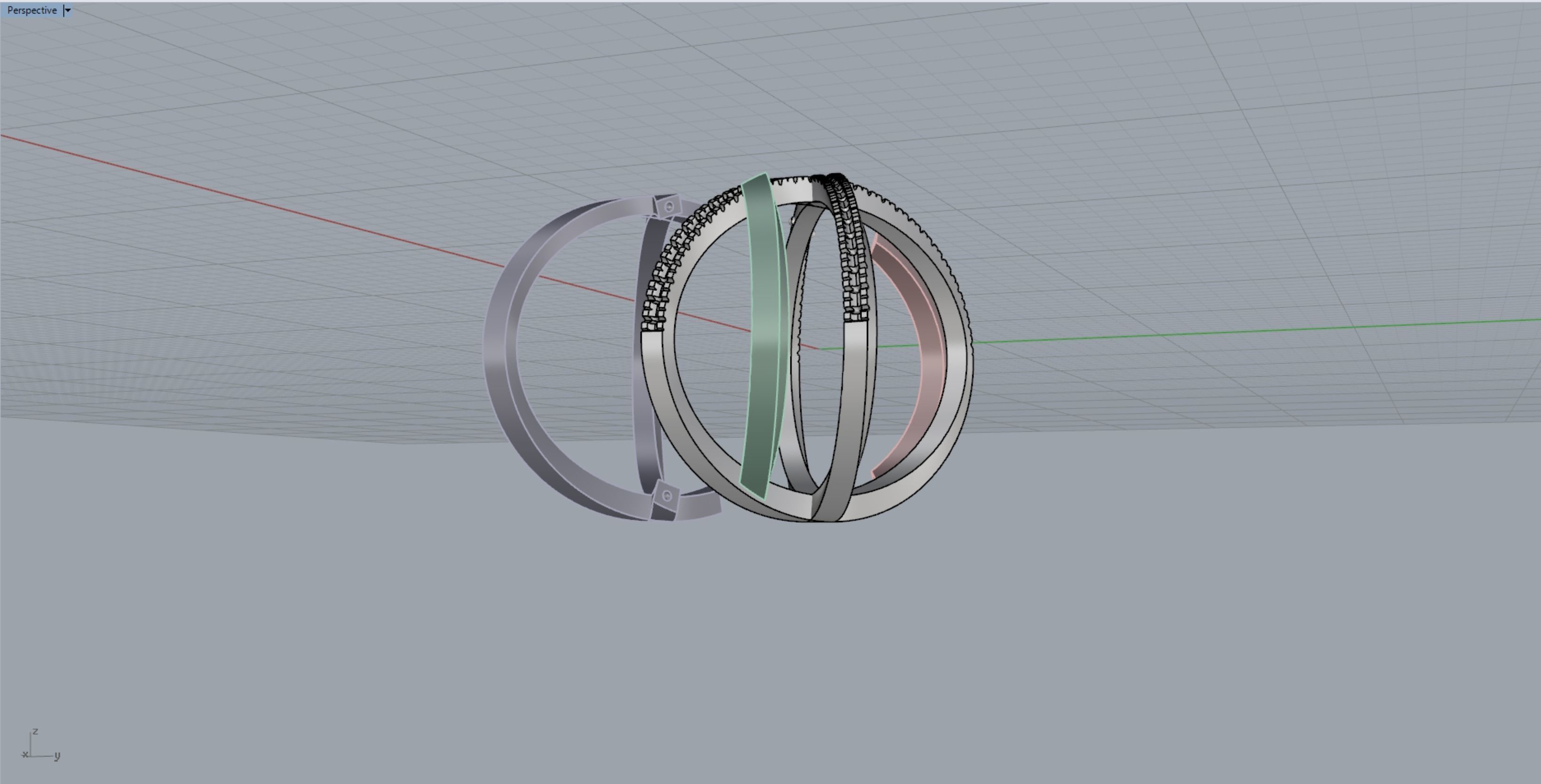 Cocktail Ring 3D print model_14