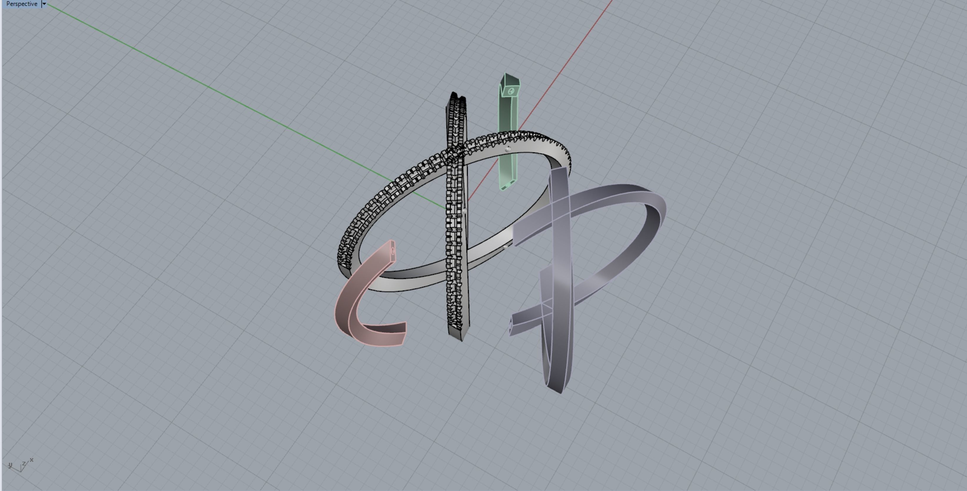 Cocktail Ring 3D print model_13