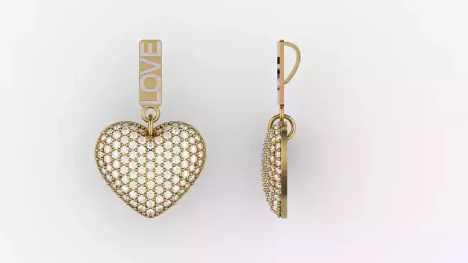 HEART - LOVE PENDANT 3D print model