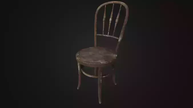 Vintage western style chair 01