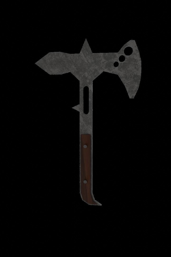 Modern Axe Free low-poly 3D model_5