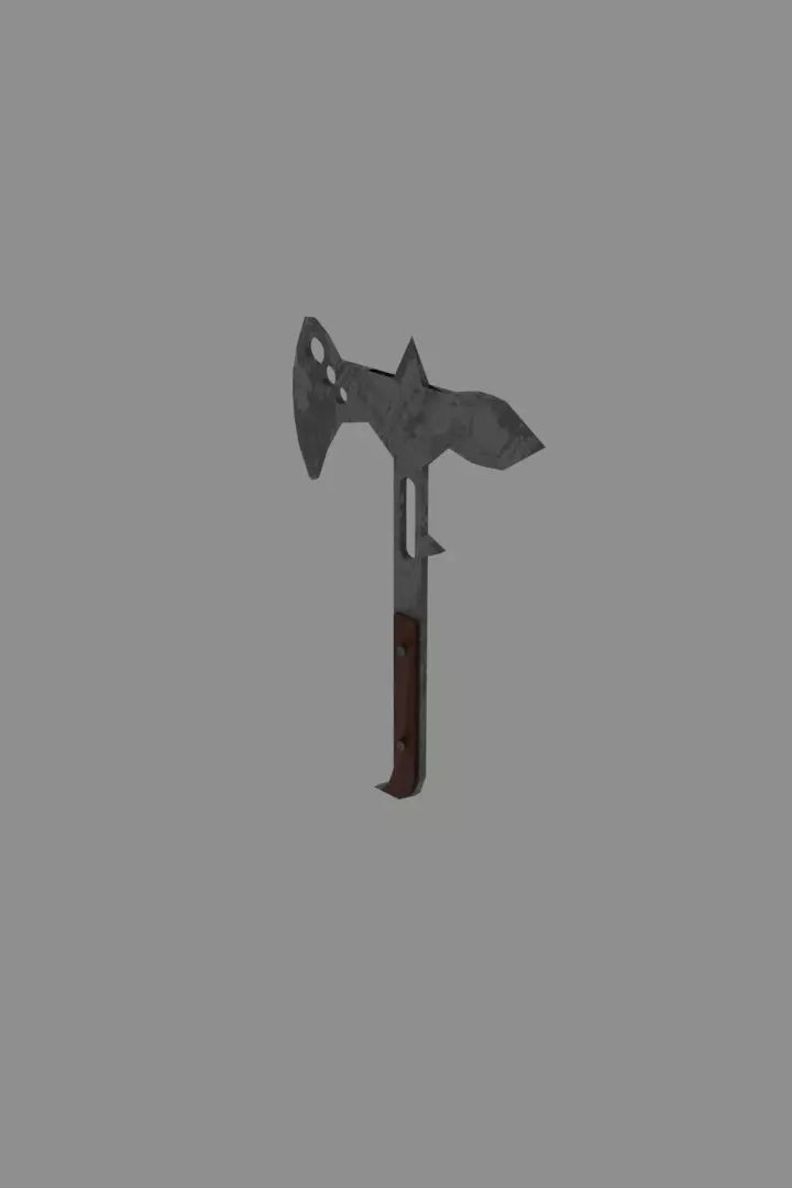 Modern Axe Free low-poly 3D model_0