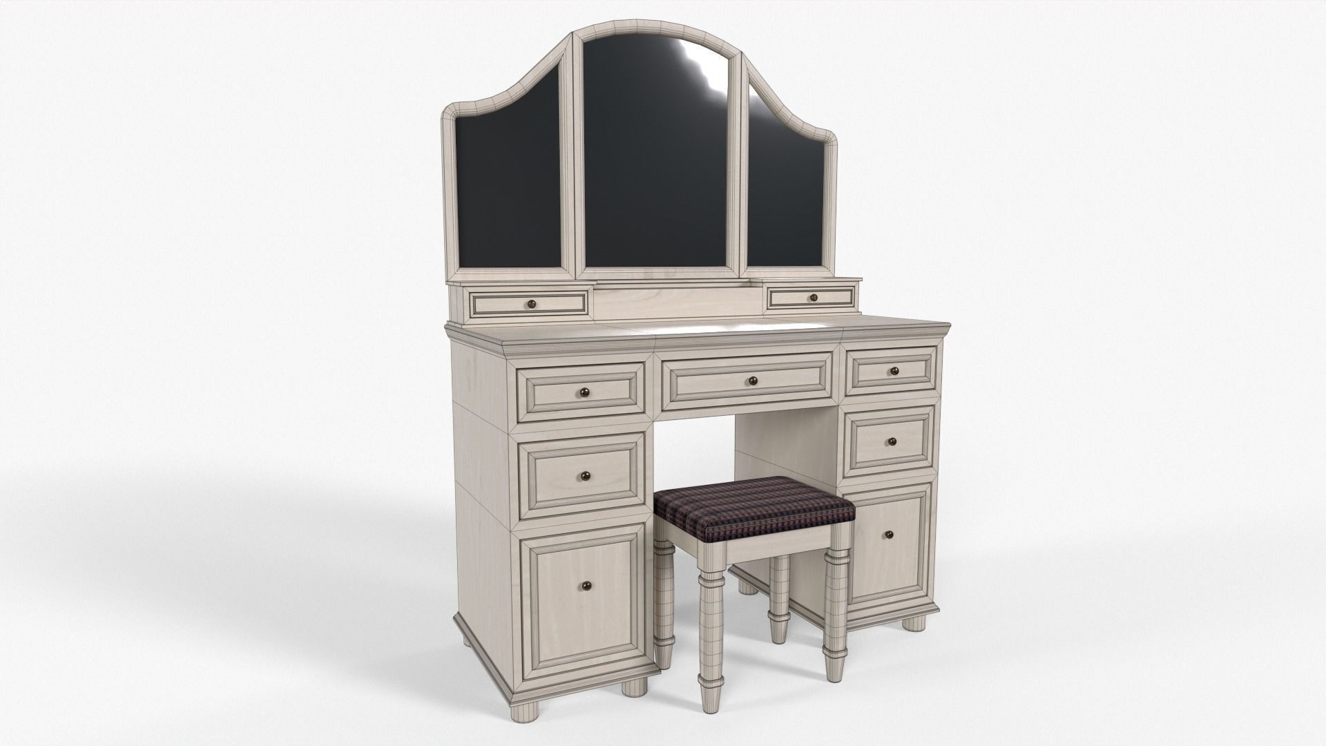 Vanity Mirror 3D model_1