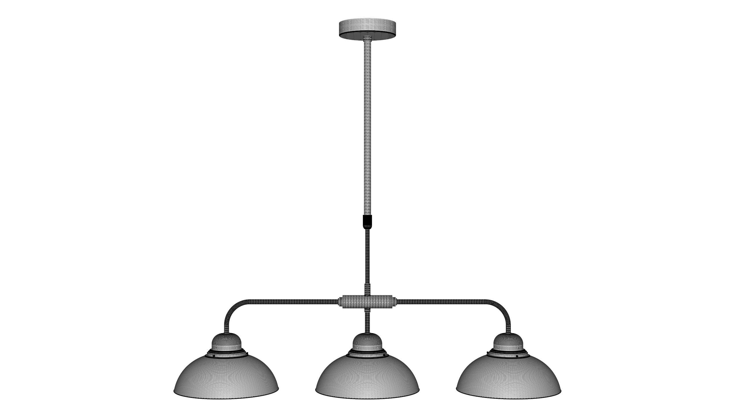 Hanging Light Fixture 3D model_7