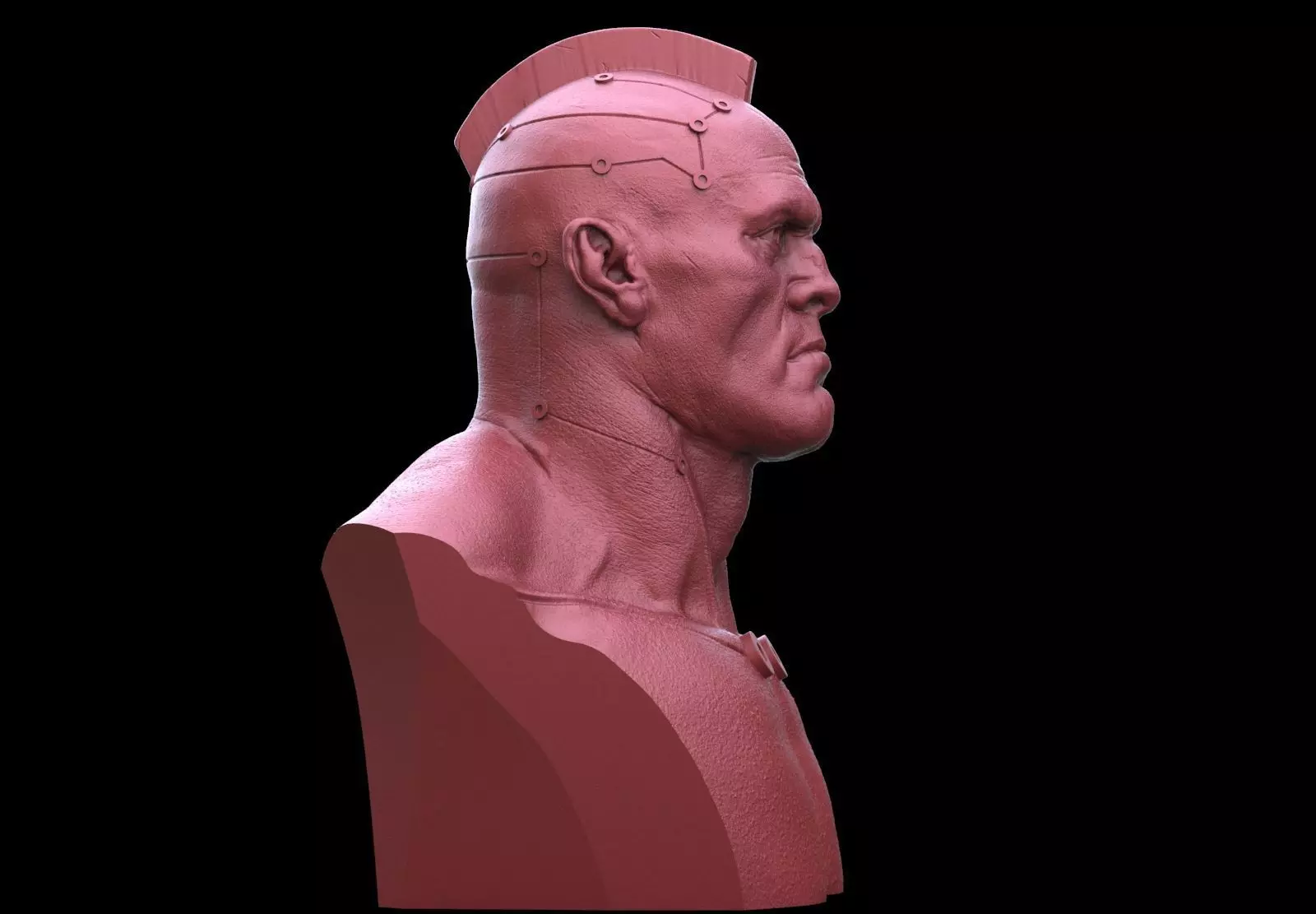 Cyberpunk Thug Bust 3D print model
